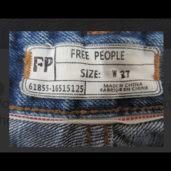 Free People Blue Jean Denim Shorts Sz 27 EUC - Picture 8 of 8